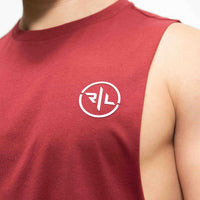 Burgundy Muscle Tee