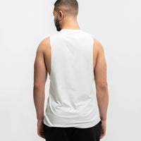 White Muscle Tee