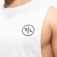 White Muscle Tee