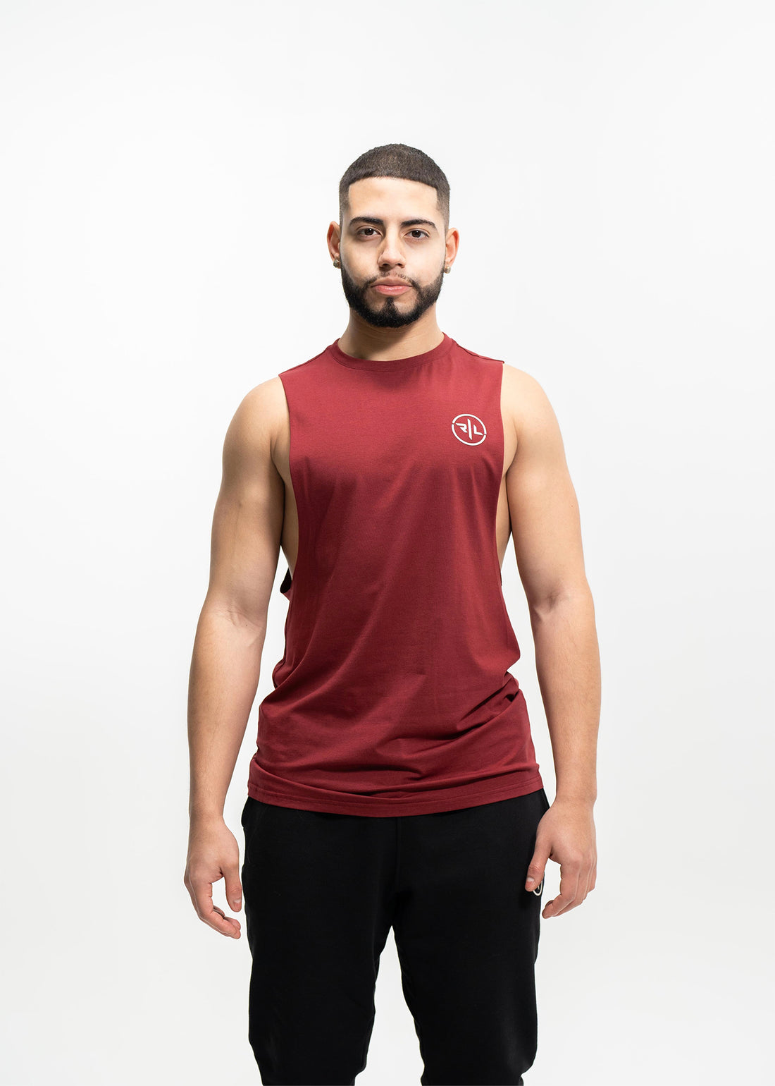 Burgundy Muscle Tee