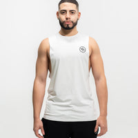 White Muscle Tee